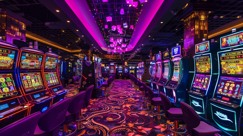 Interior moderno do cassino online Pixbet